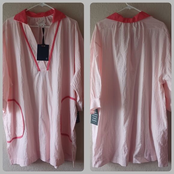 Tuckernuck Other - Pomander Place by Tuckernuck Pink Salt Lizzie Coverup Resort wear Tunic Dress XL